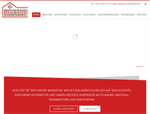 Tablet Screenshot of brueggemann-bedachungen.de